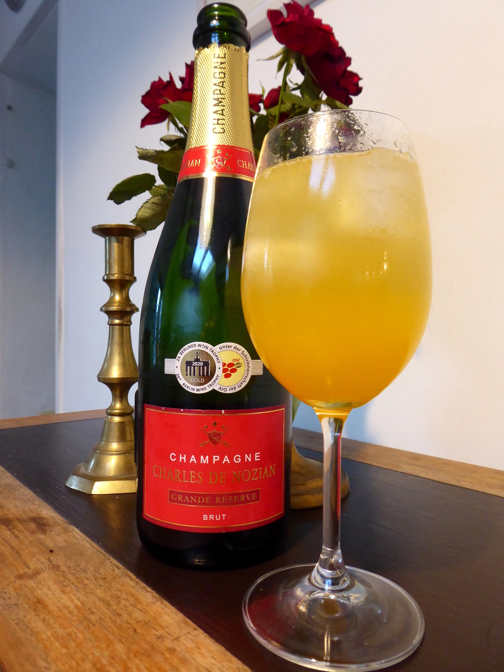 Netto Champagner Charles de Nozian Brut als Punch Romaine